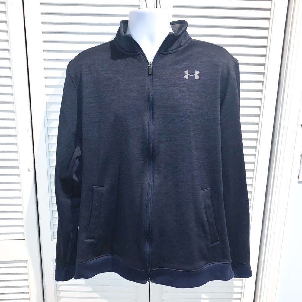 Under Armour Mens Storm Full Zip Breathable Fast Dry Sweatshirt Blue XL/TG